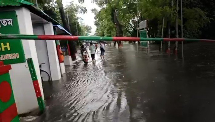 উজানের পানিতে ডুবলো আখাউড়া স্থলবন্দর